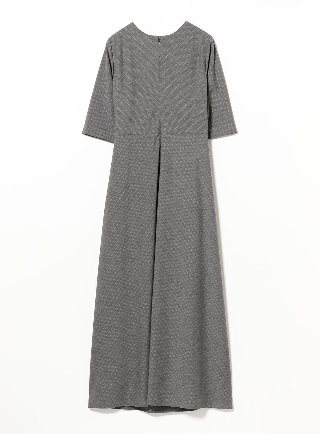 Asymmetric Pleated Bias Dress