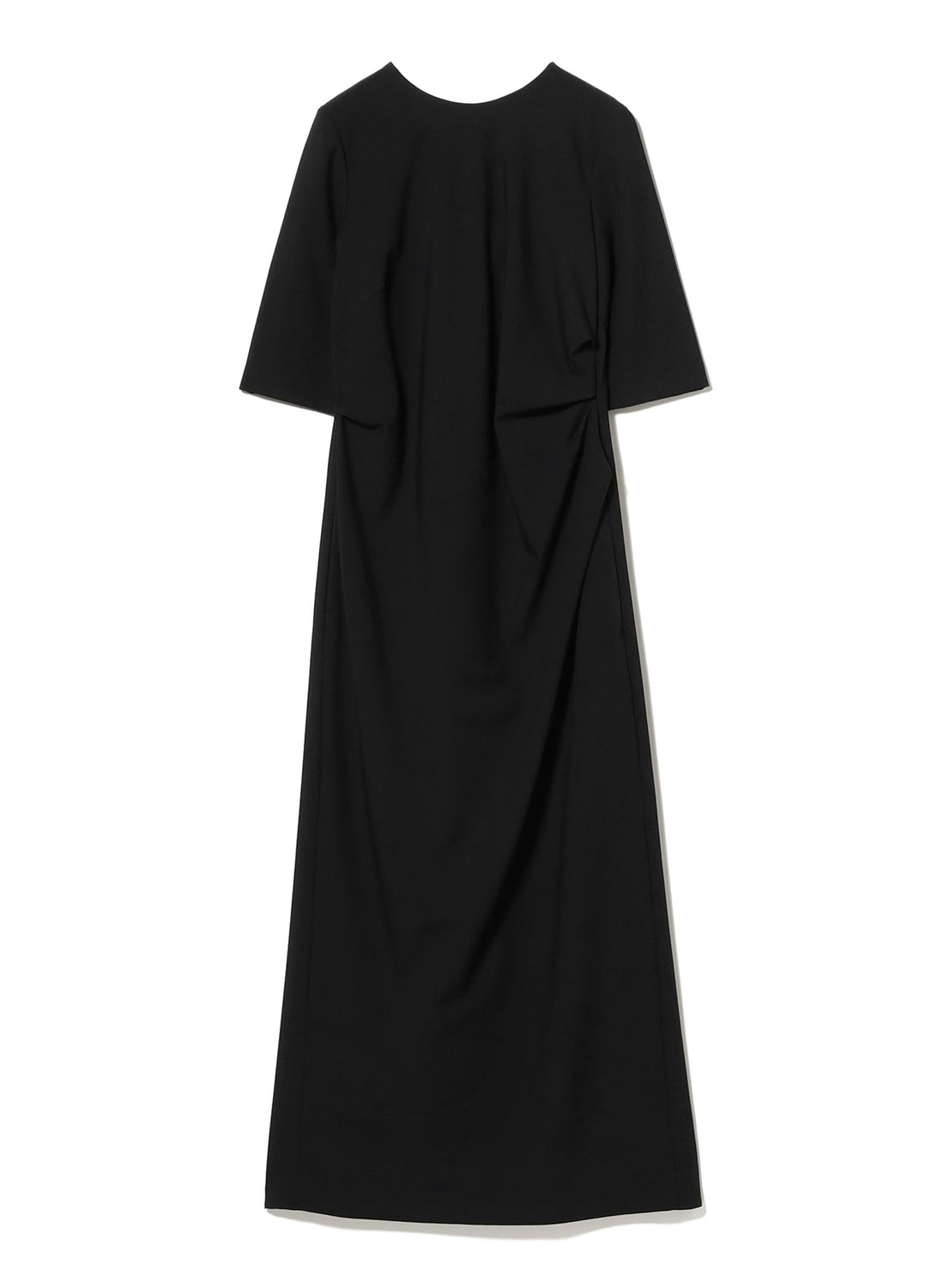 Asymmetric Pleated Bias Dress