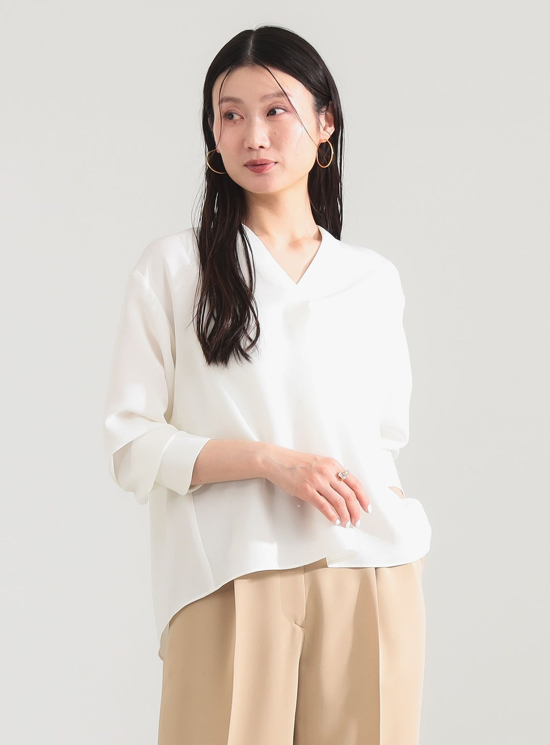 Stretch Satin Blouse
