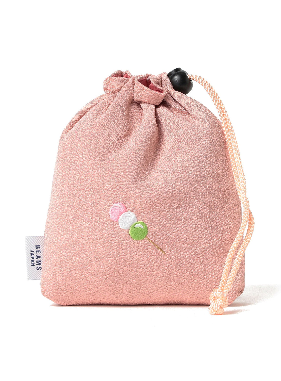 Wagashi Embroidered Drawstring Pouch