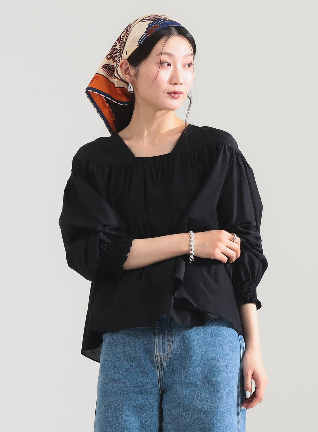 Cotton Silk 2-Way Blouse