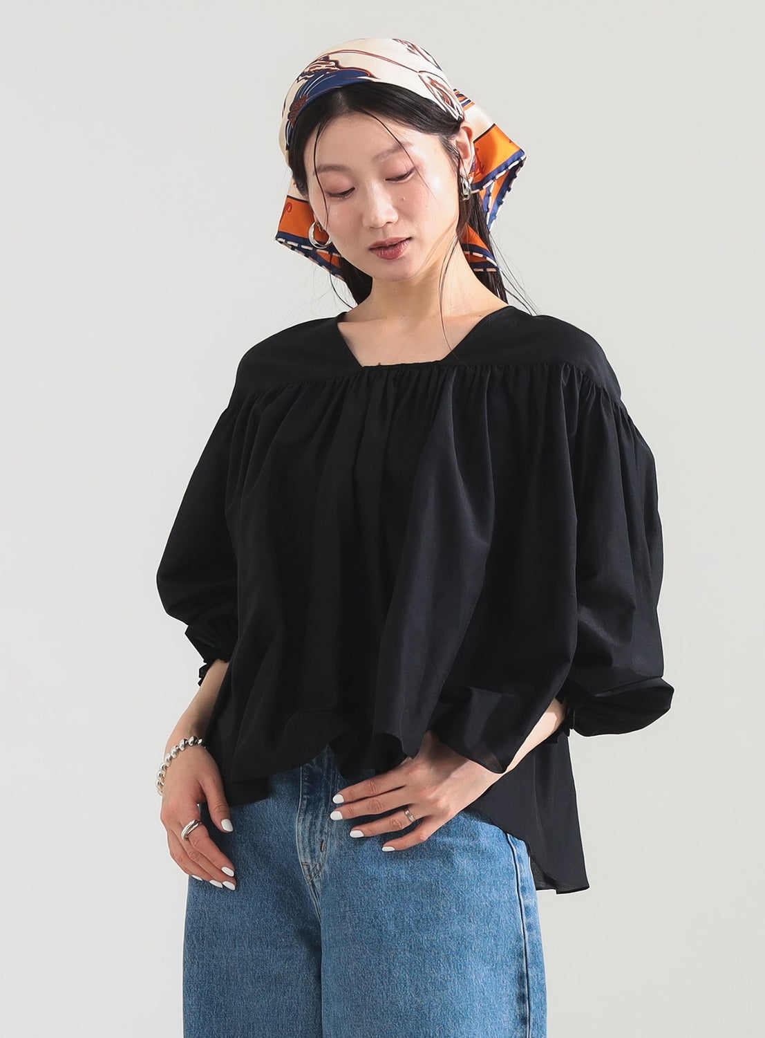Cotton Silk 2-Way Blouse