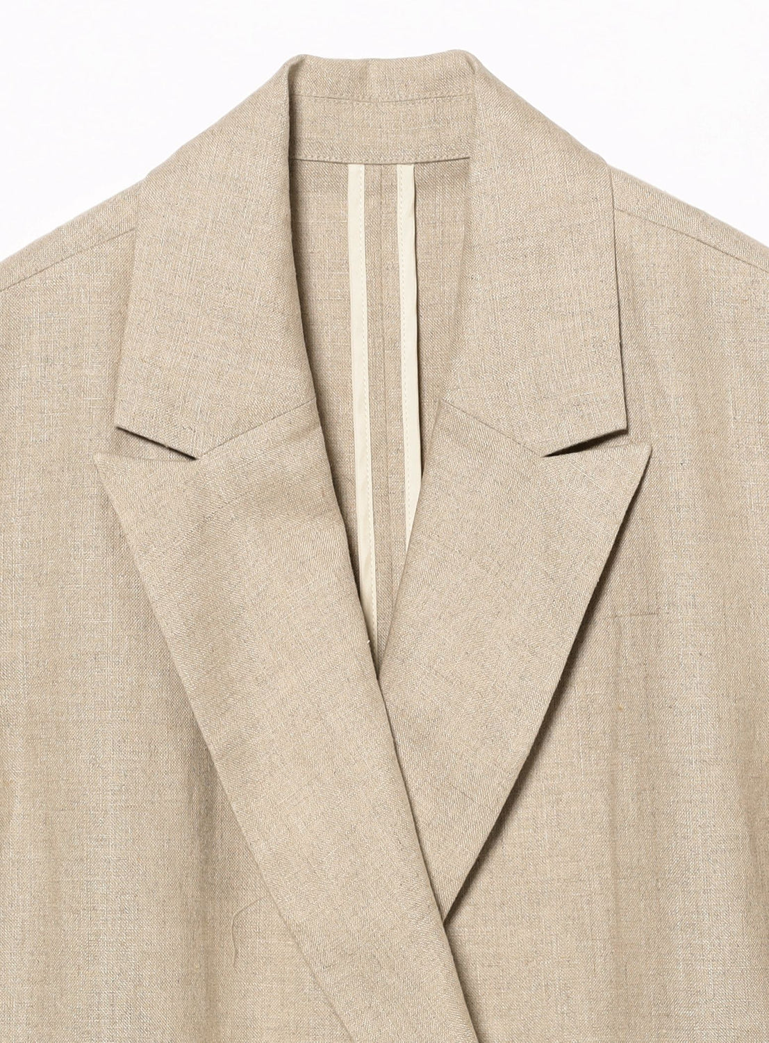 Double-Breasted Linen Jacket