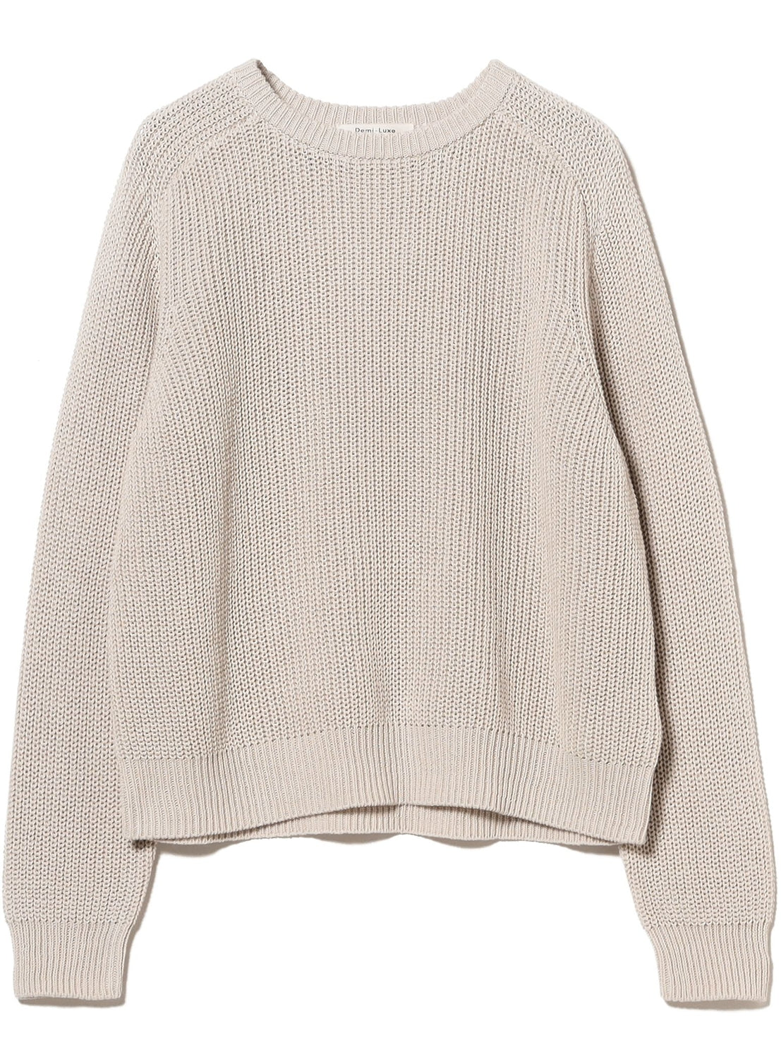 5-Gauge Cotton Rib Knit Pullover
