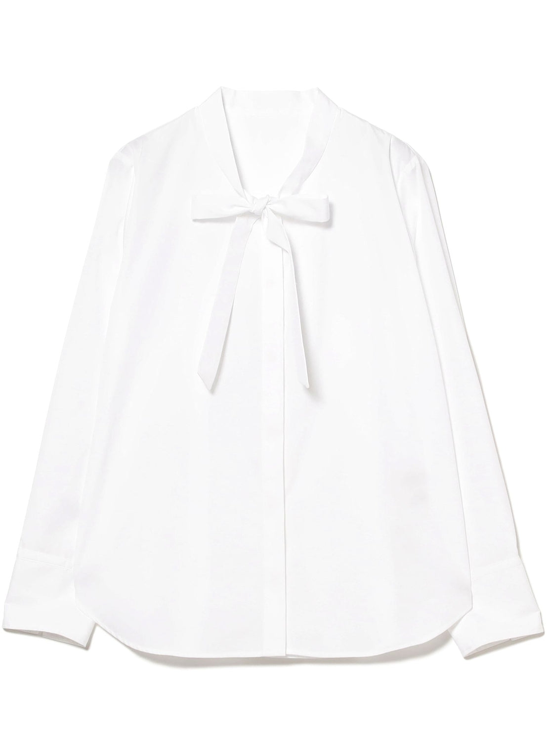 Cotton Ribbon Tie Shirt