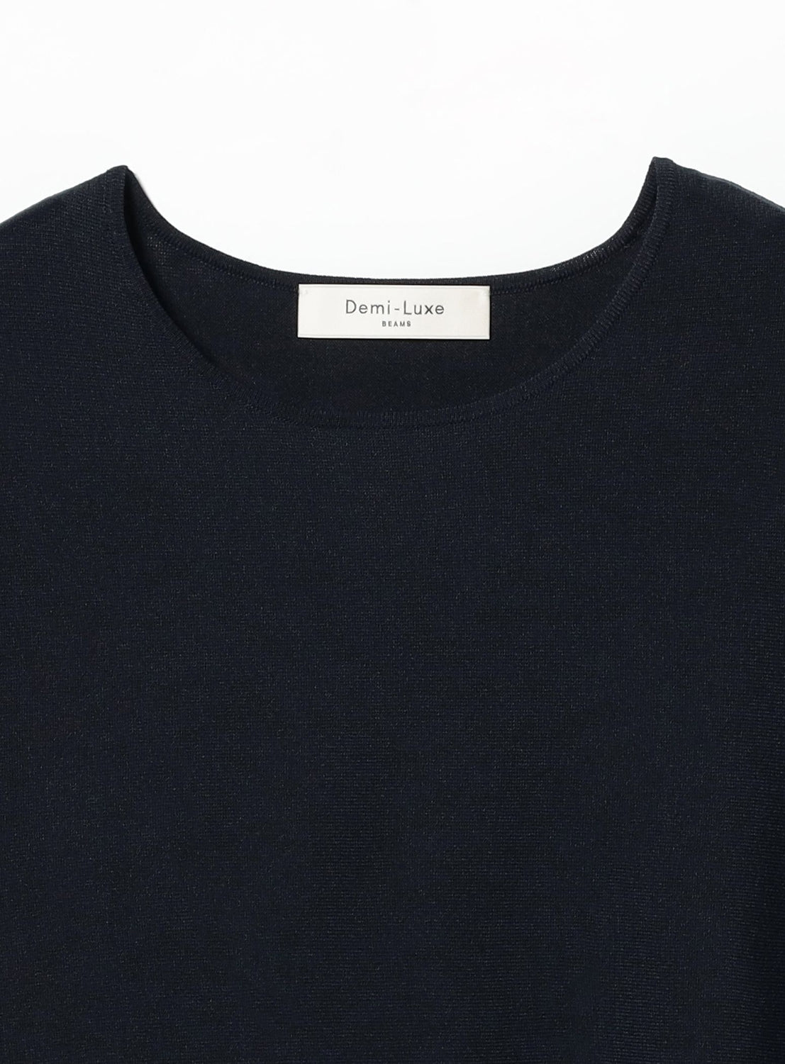 Lace Hem Crew Neck Knit Pullover