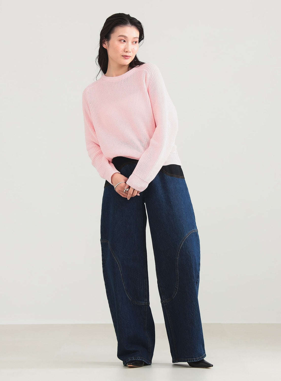 5-Gauge Cotton Rib Knit Pullover