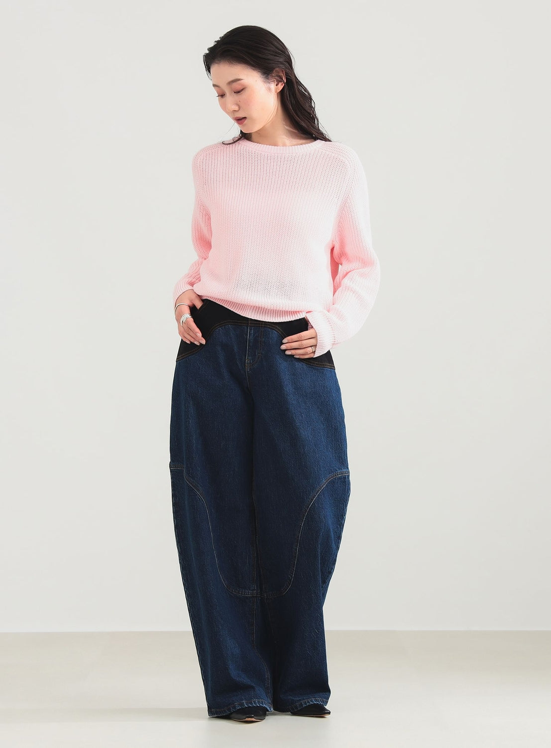 5-Gauge Cotton Rib Knit Pullover