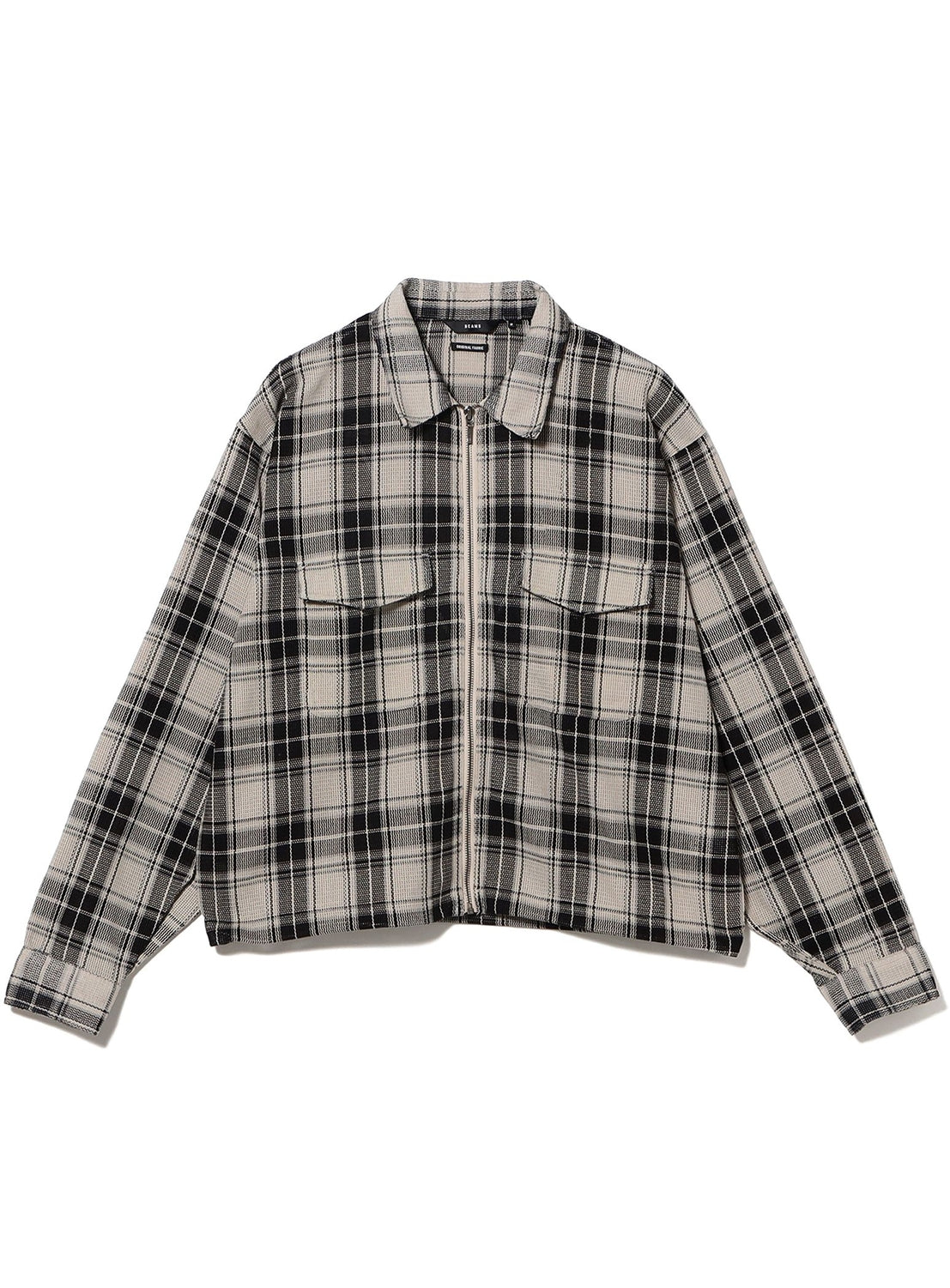 เสื้อเชิ้ตผ้าตาข่ายมีซิป