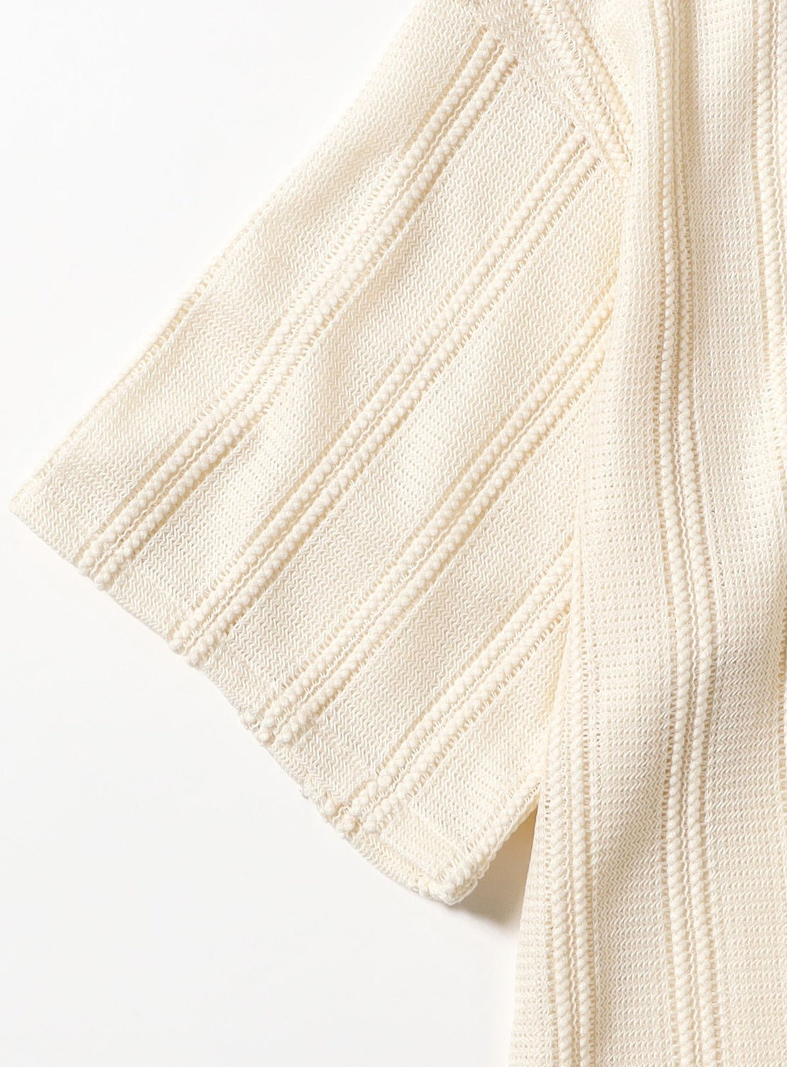 Short Mesh Open Collar Shirt