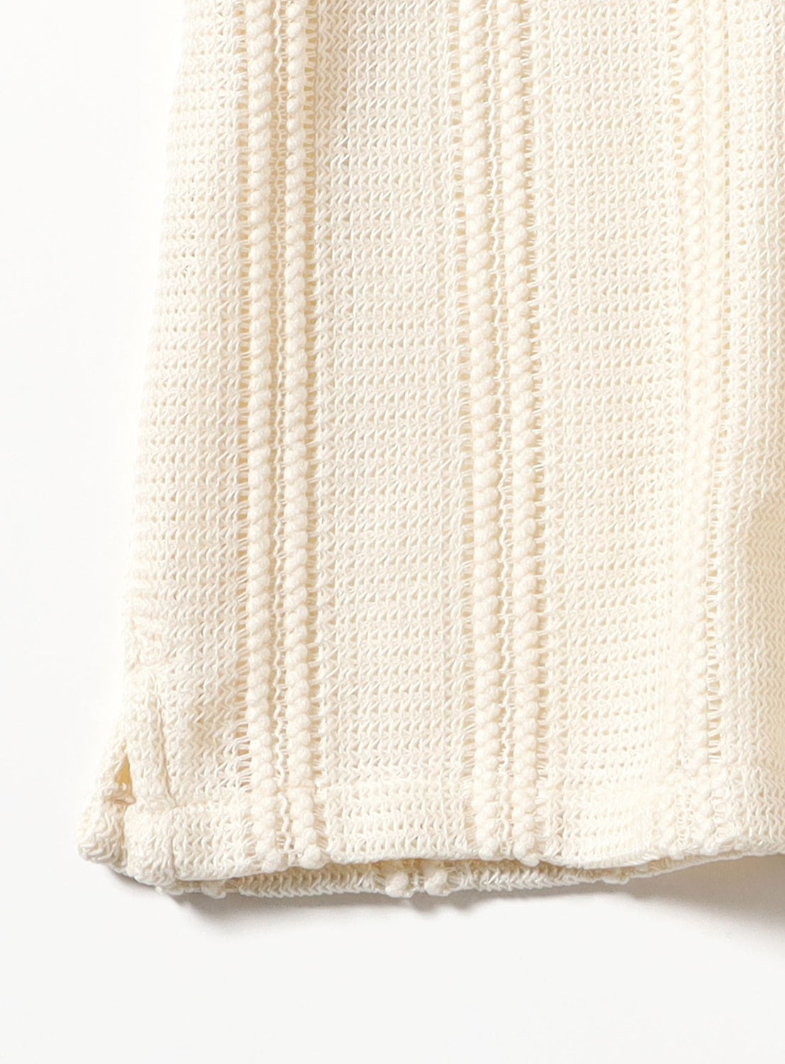 Short Mesh Open Collar Shirt