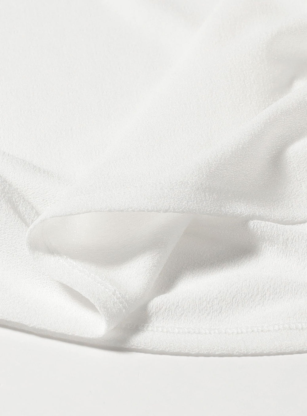 Triacetate Side-Gathered Blouse