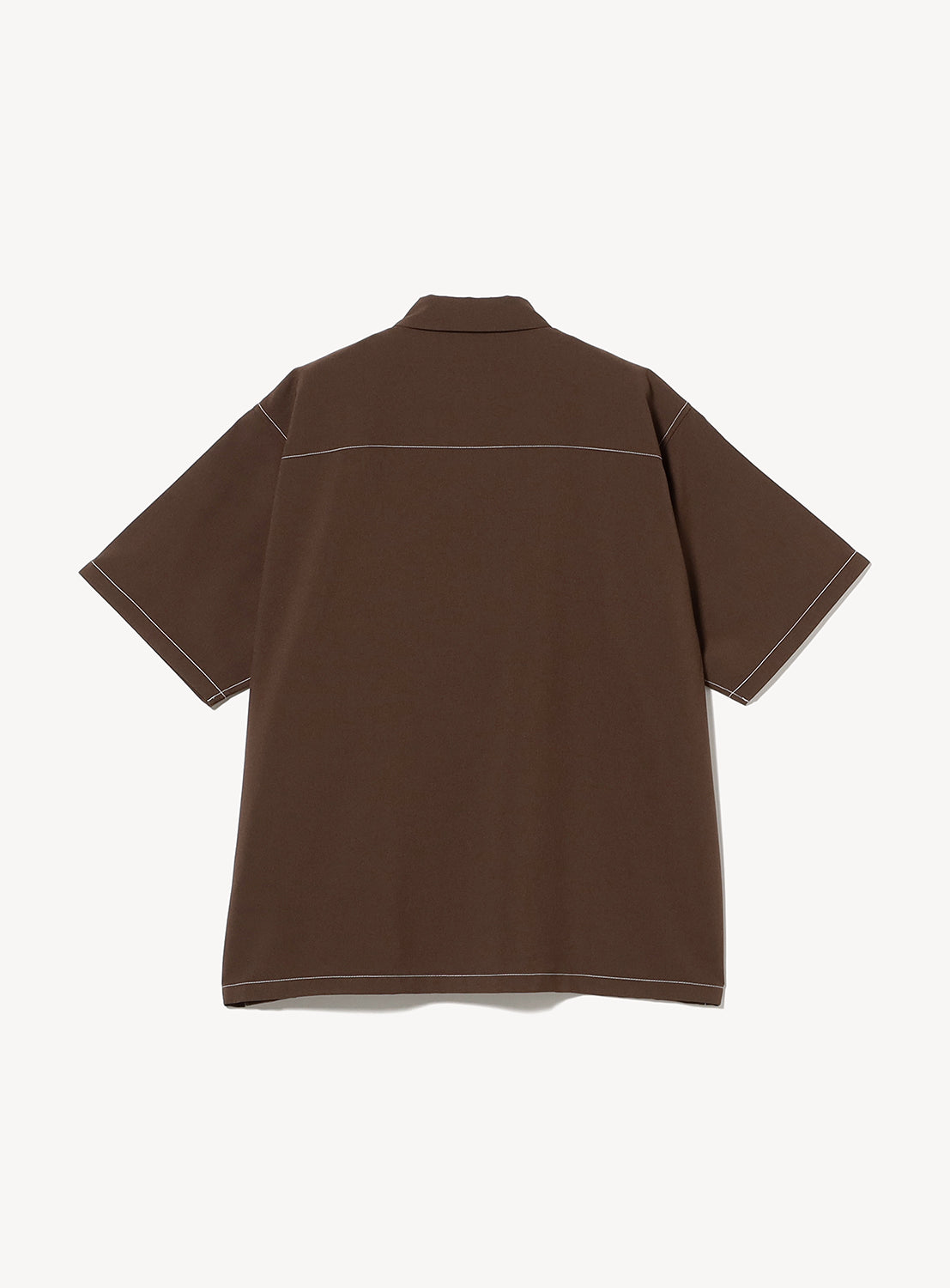 เสื้อเชิ้ตเย็บตะเข็บกระเป๋าคู่ [ทรงหลวมพิเศษ]