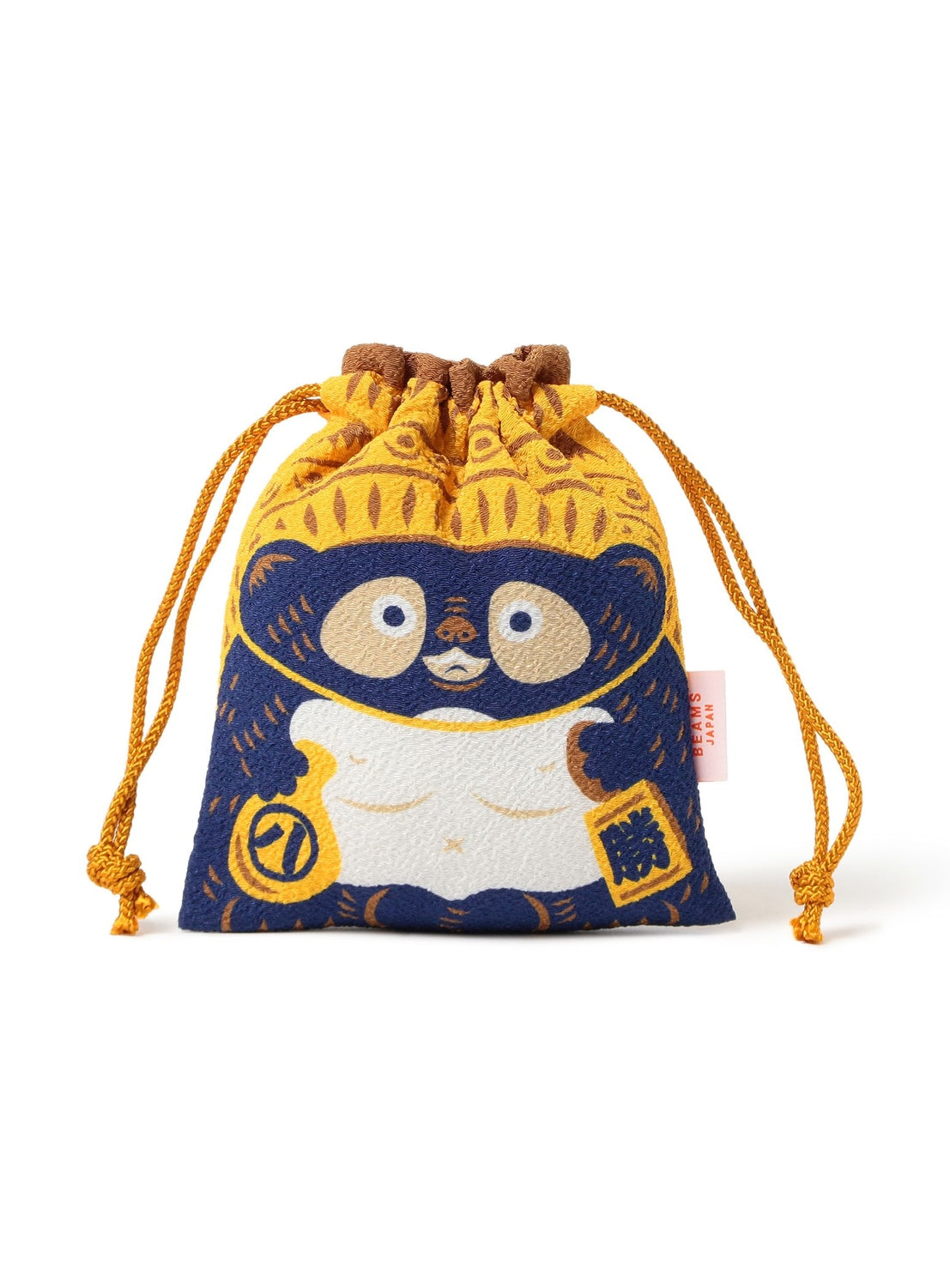【Exclusive】Tatetsunagi / Chirimen Crepe Drawstring Pouch