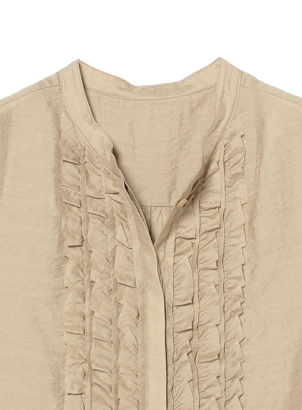 Rayon Linen Frill York Blouse