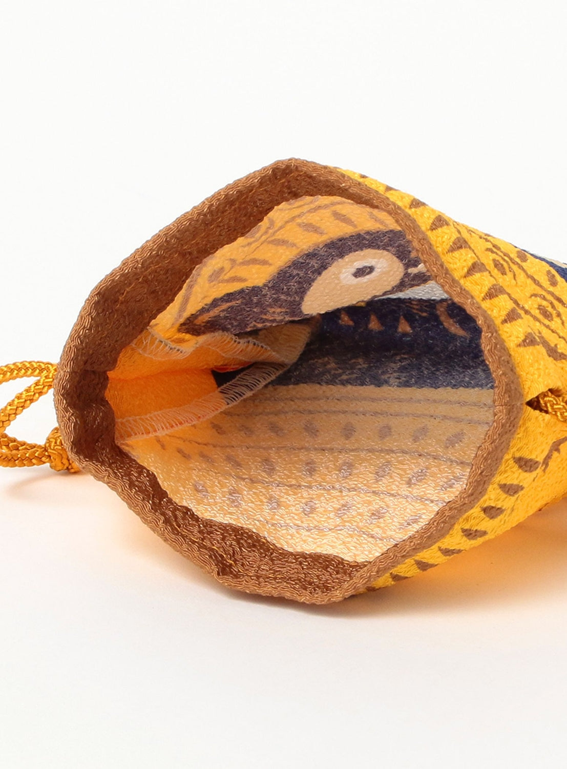 【Exclusive】Tatetsunagi / Chirimen Crepe Drawstring Pouch