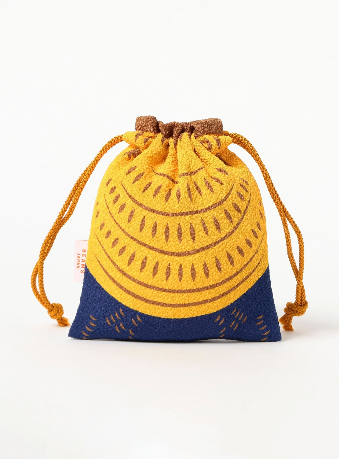 【Exclusive】Tatetsunagi / Chirimen Crepe Drawstring Pouch