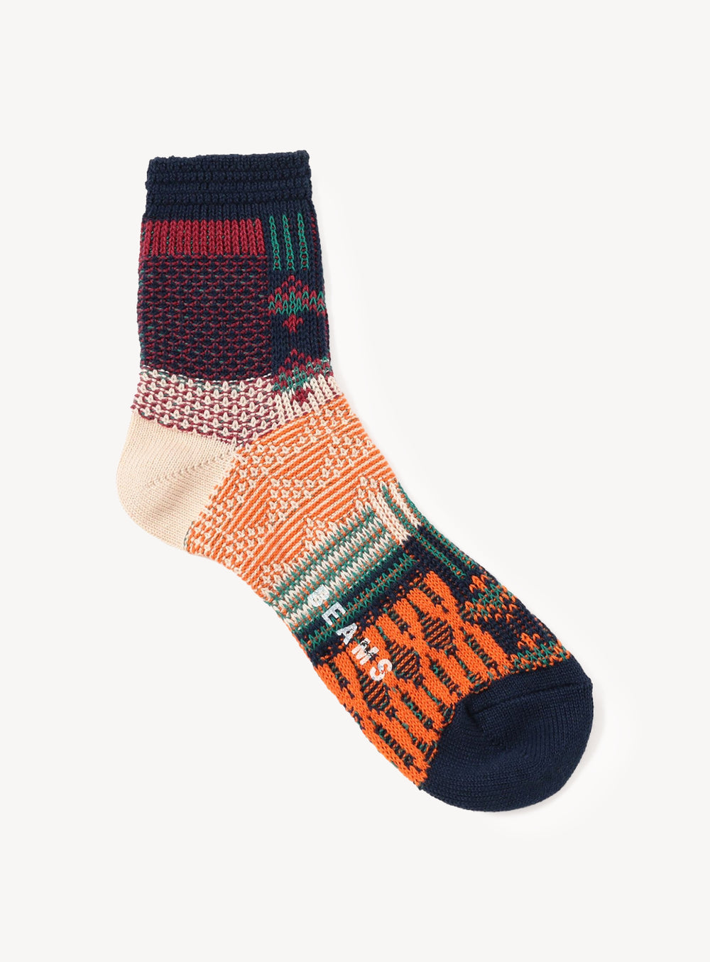 Multi-Color Links Knit Crew Socks