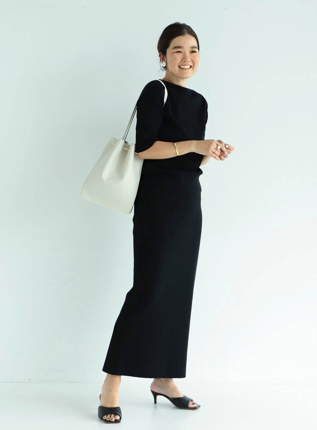 Simple Boat Neck Knit .M