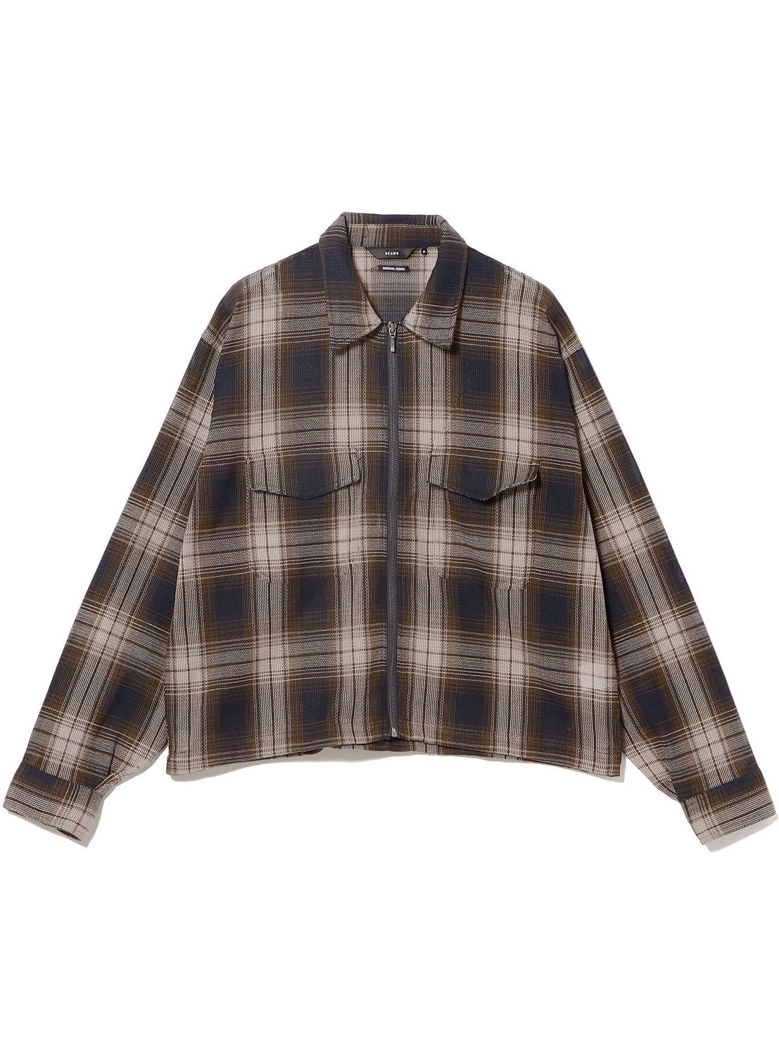 เสื้อเชิ้ตผ้าตาข่ายมีซิป