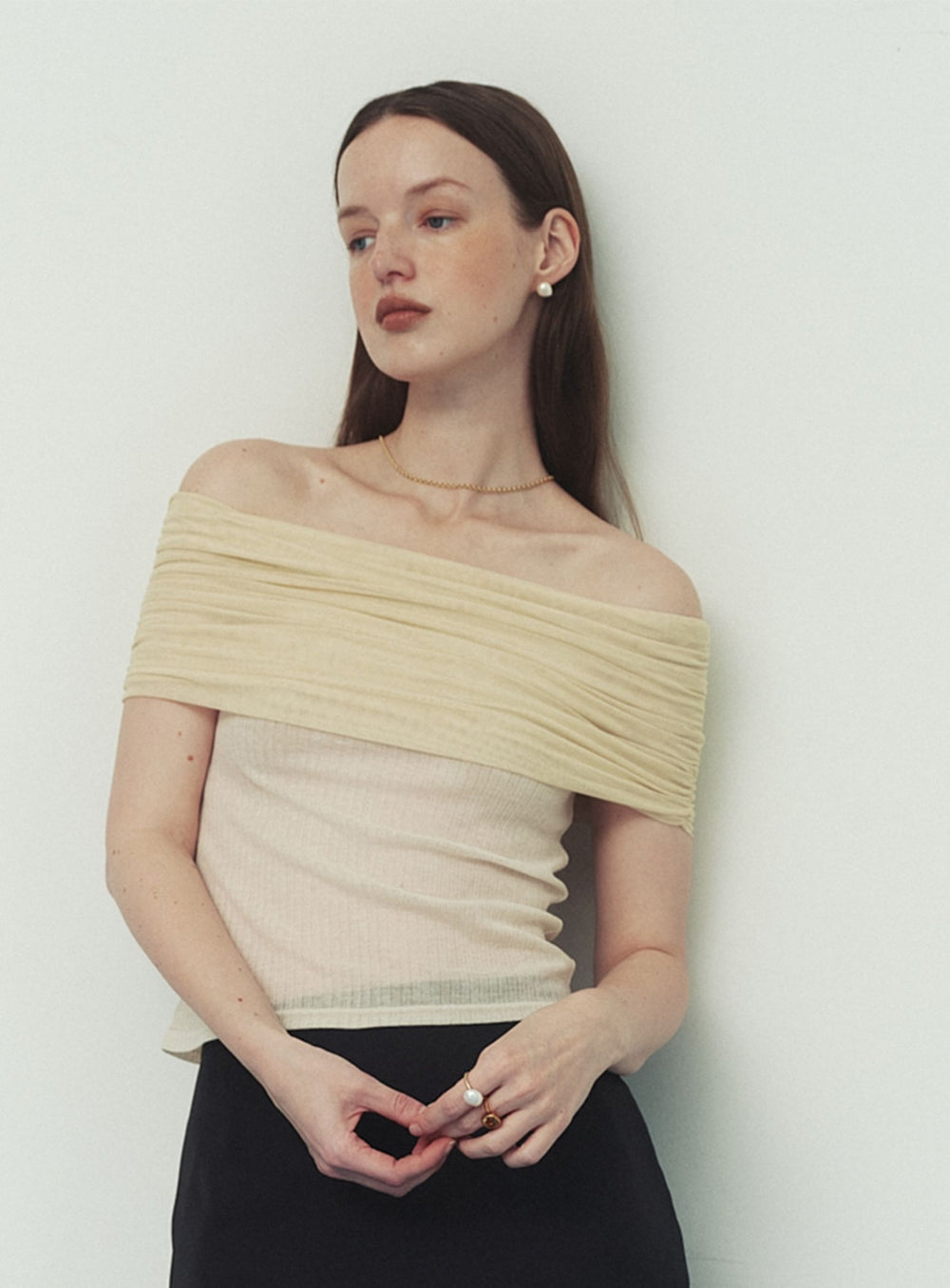BEAMS SALON / Sheer Skin Pullover