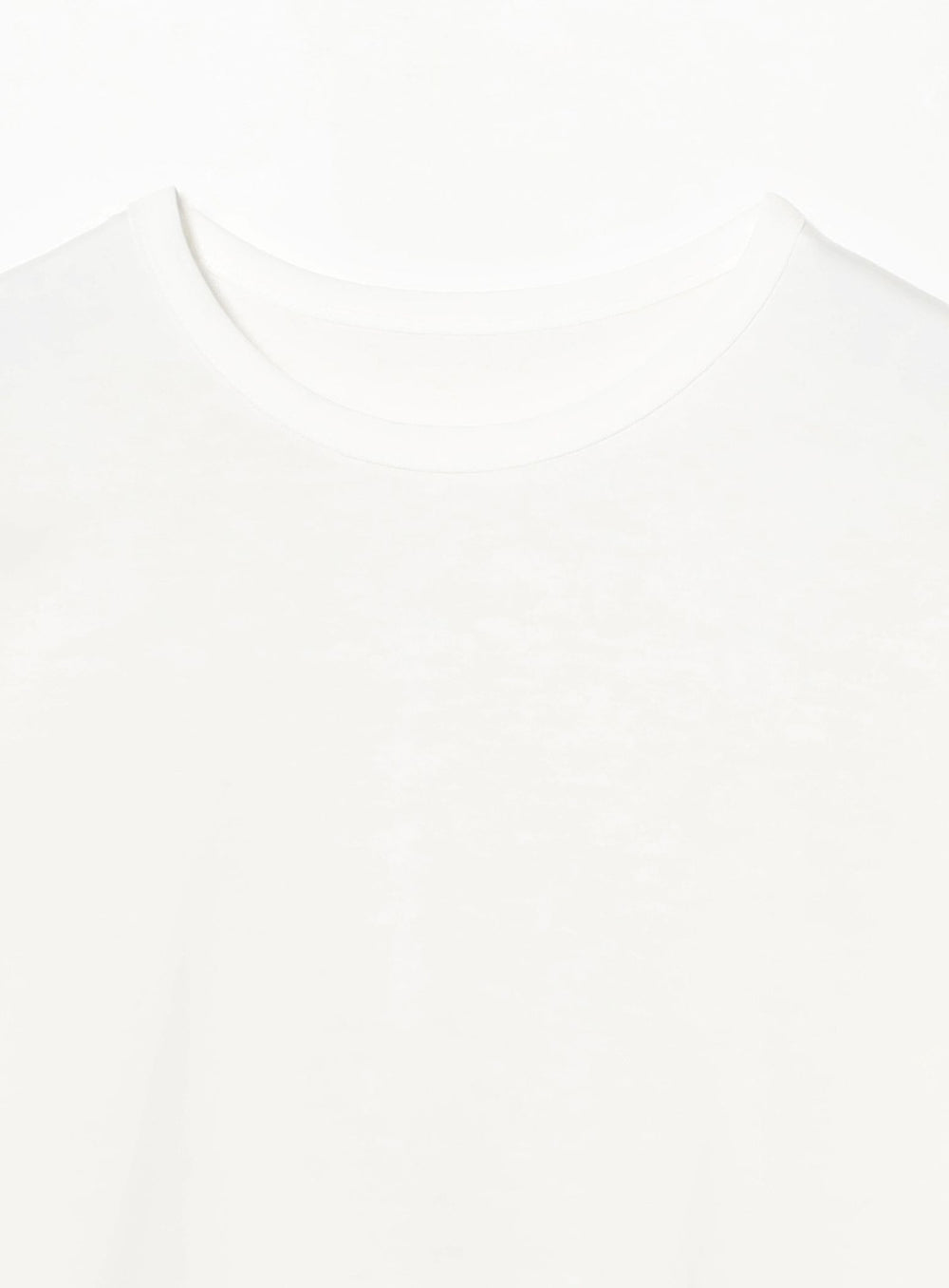 Cotton Cupro Curved Hem Long Sleeve T-Shirt