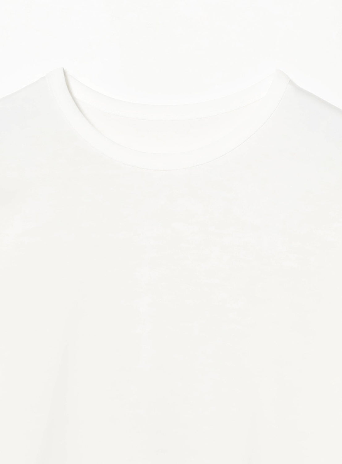 Cotton Cupro Curved Hem Long Sleeve T-Shirt