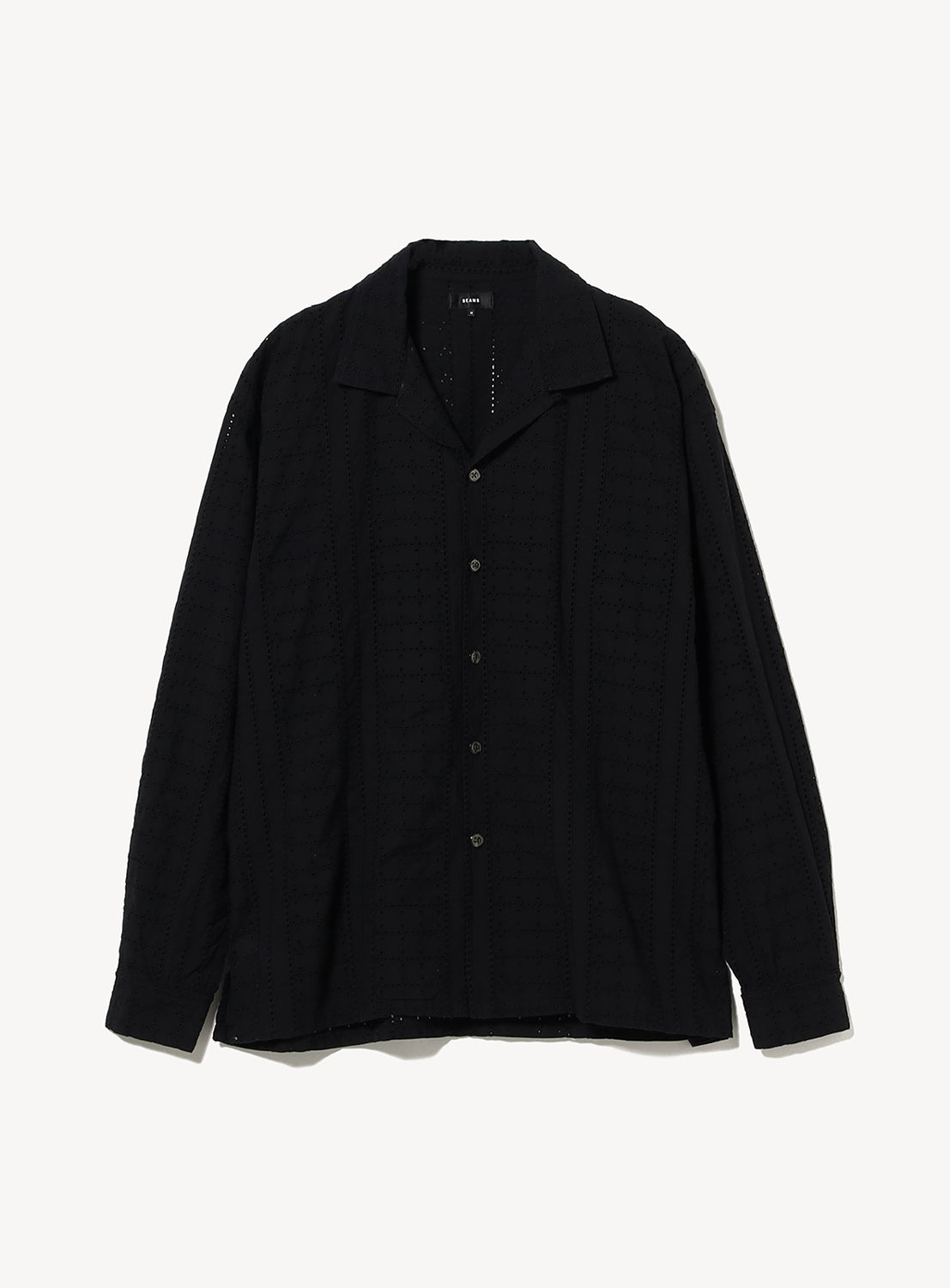 Lace Open Collar Shirt
