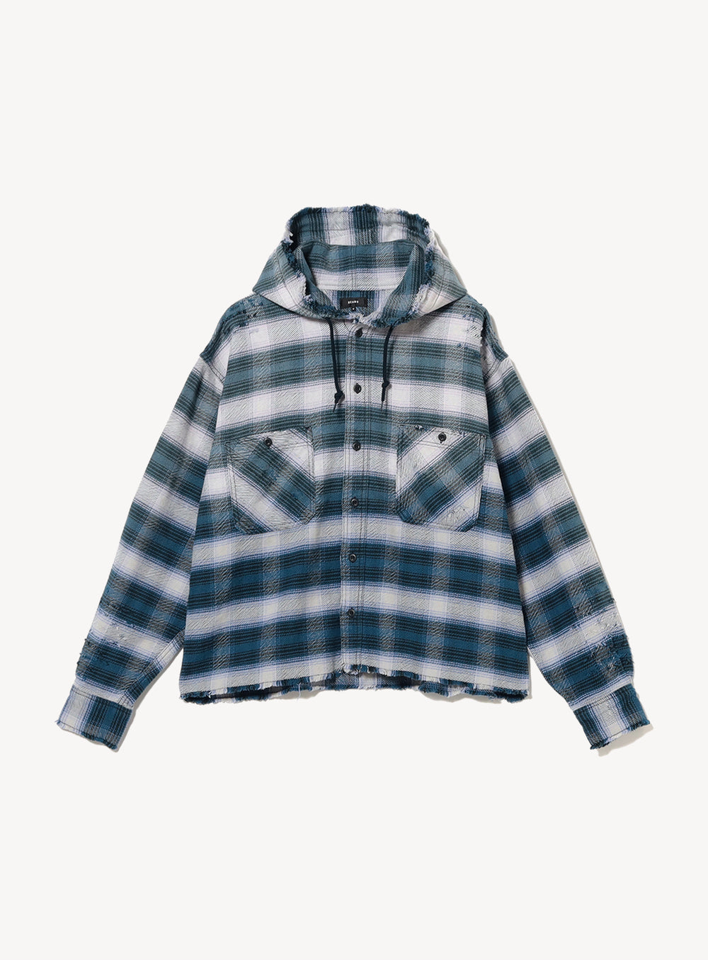 Damage Flannel Hood Shirt