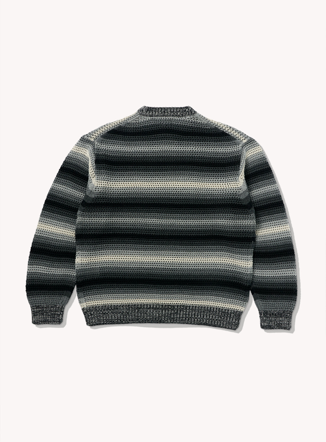 Mesh Border Crew Neck