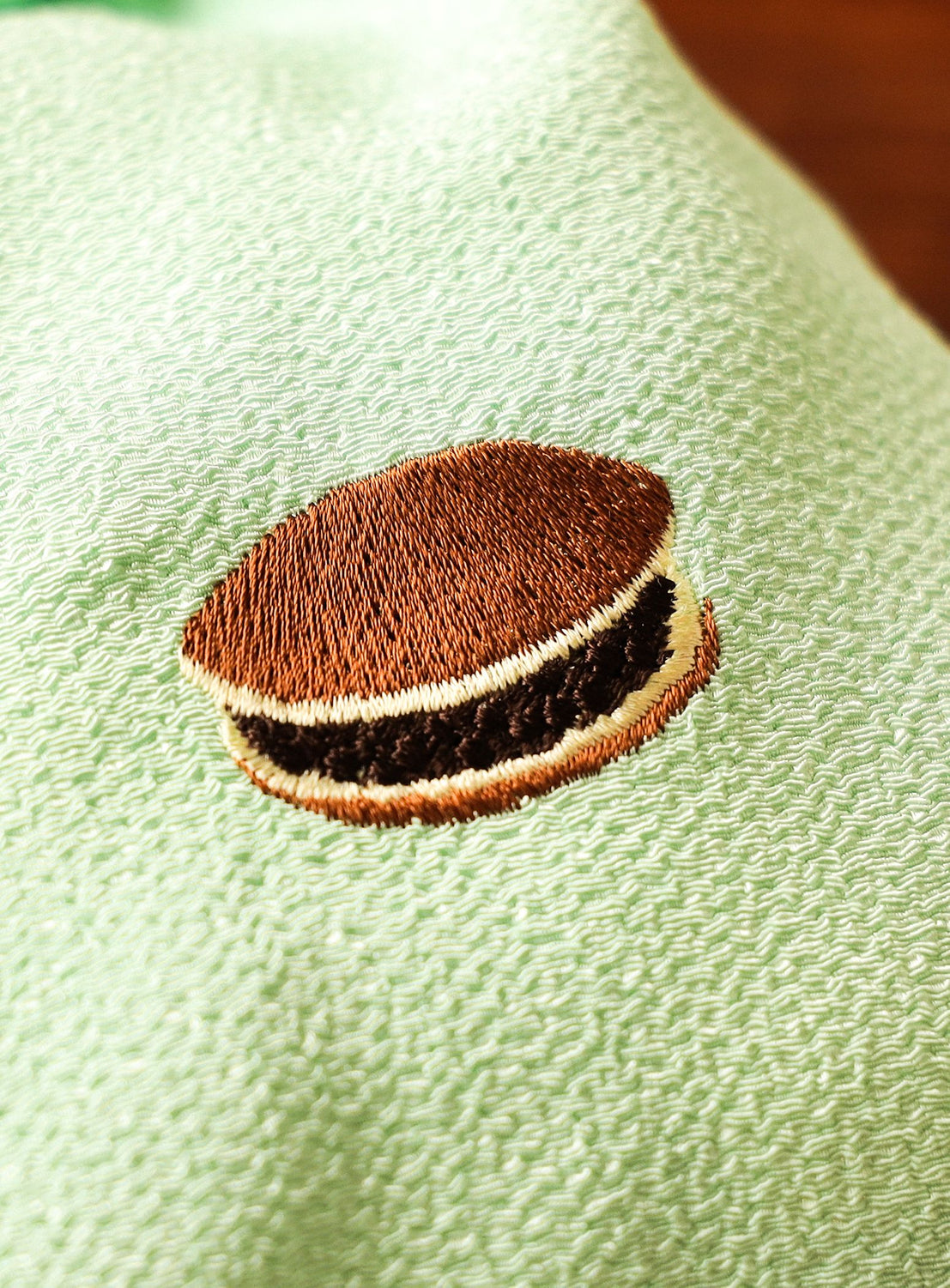 Wagashi Embroidered Drawstring Pouch