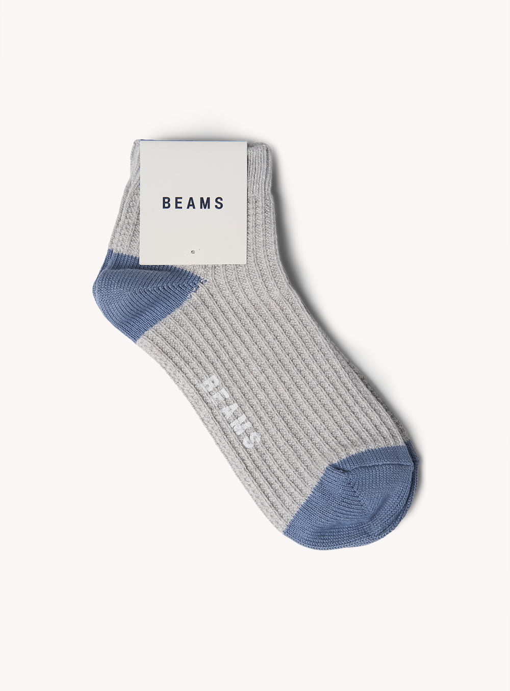 Two-Tone Waffle Crew Socks