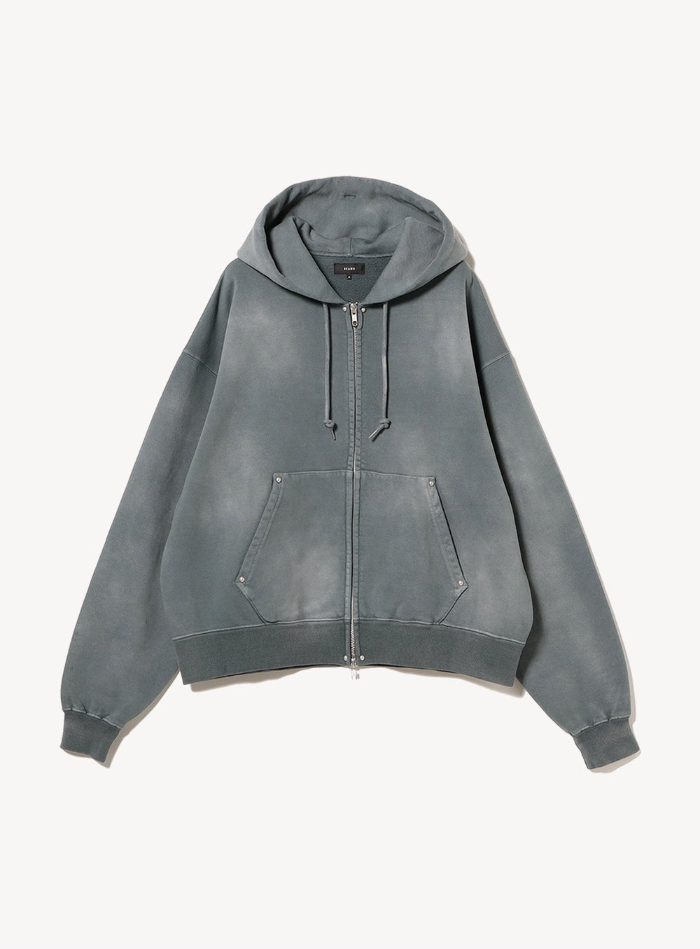 Fade Rivet Zip Hoodie