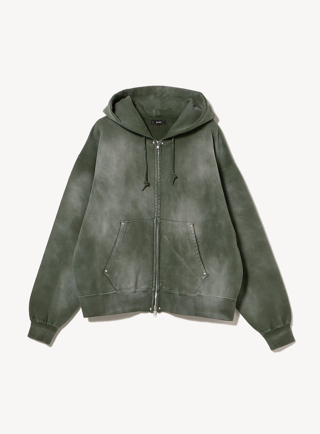 Fade Rivet Zip Hoodie