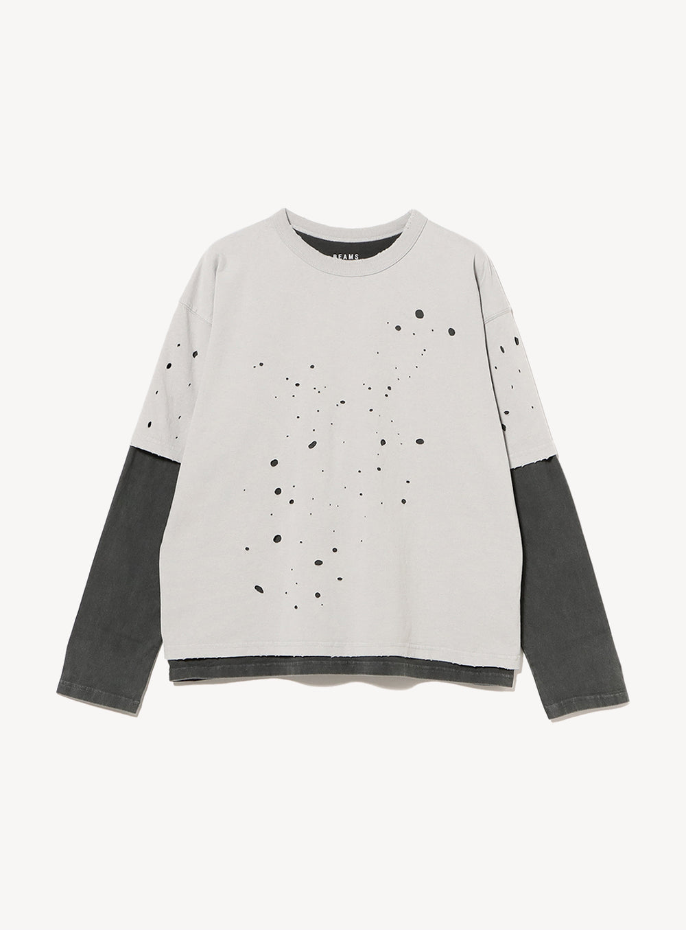 Layered Damage Long Sleeve T-Shirt
