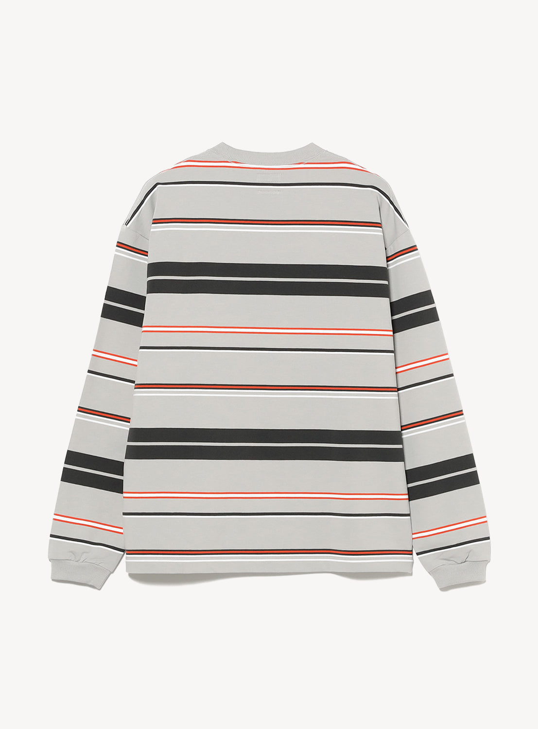 Multi-Stripe Crew Neck Wide Fit Sweatshirt