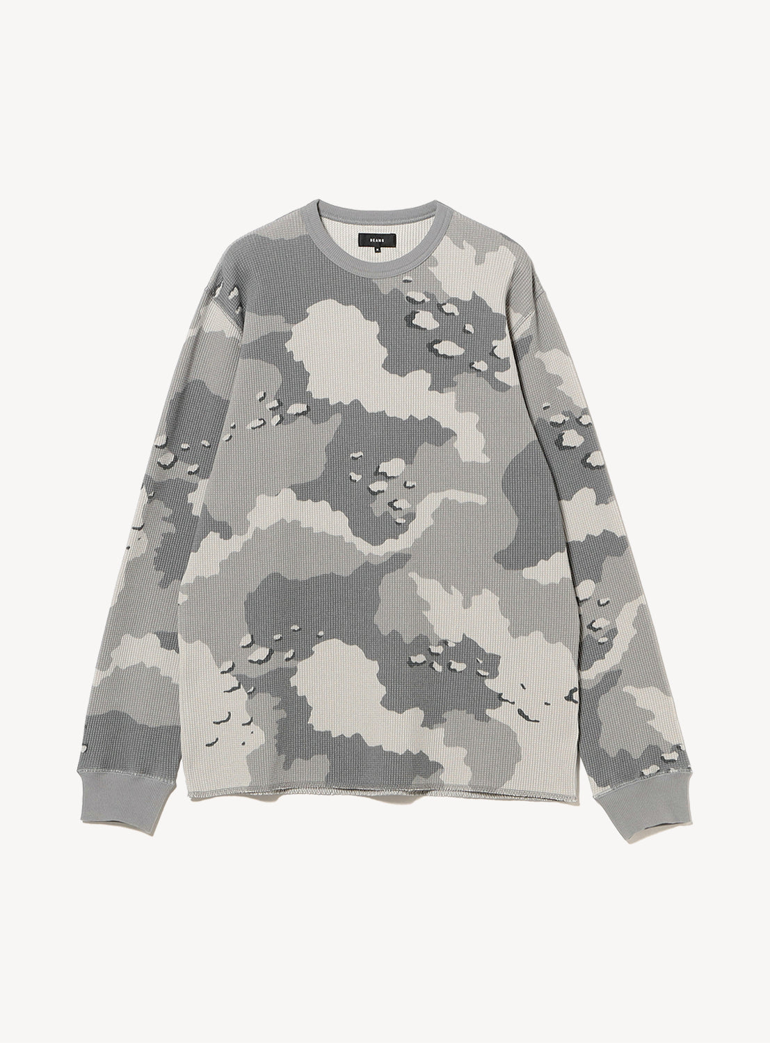 Camo Print Thermal Crew Neck