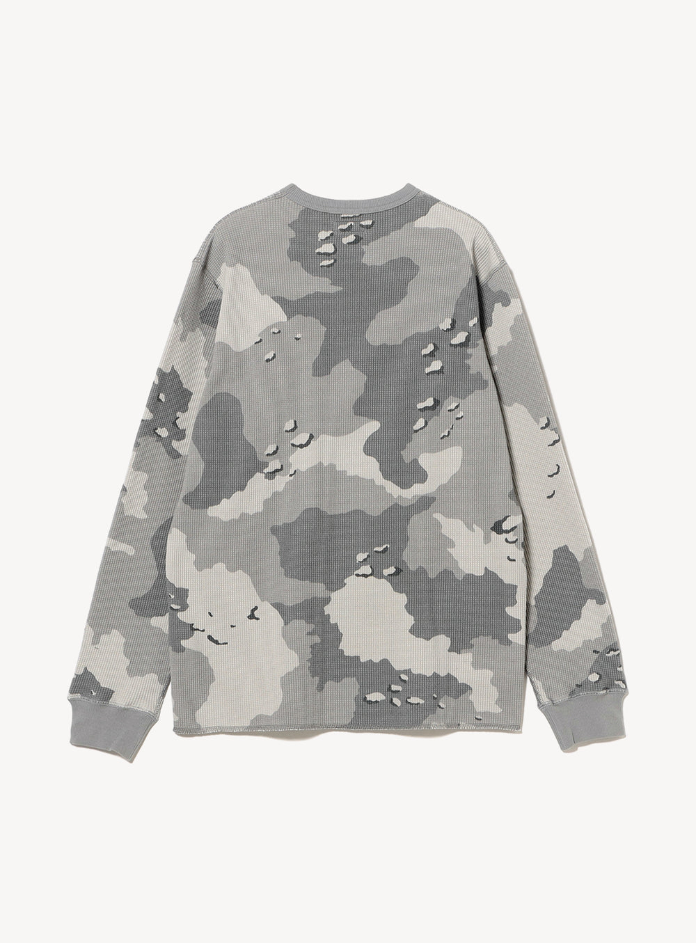 Camo Print Thermal Crew Neck