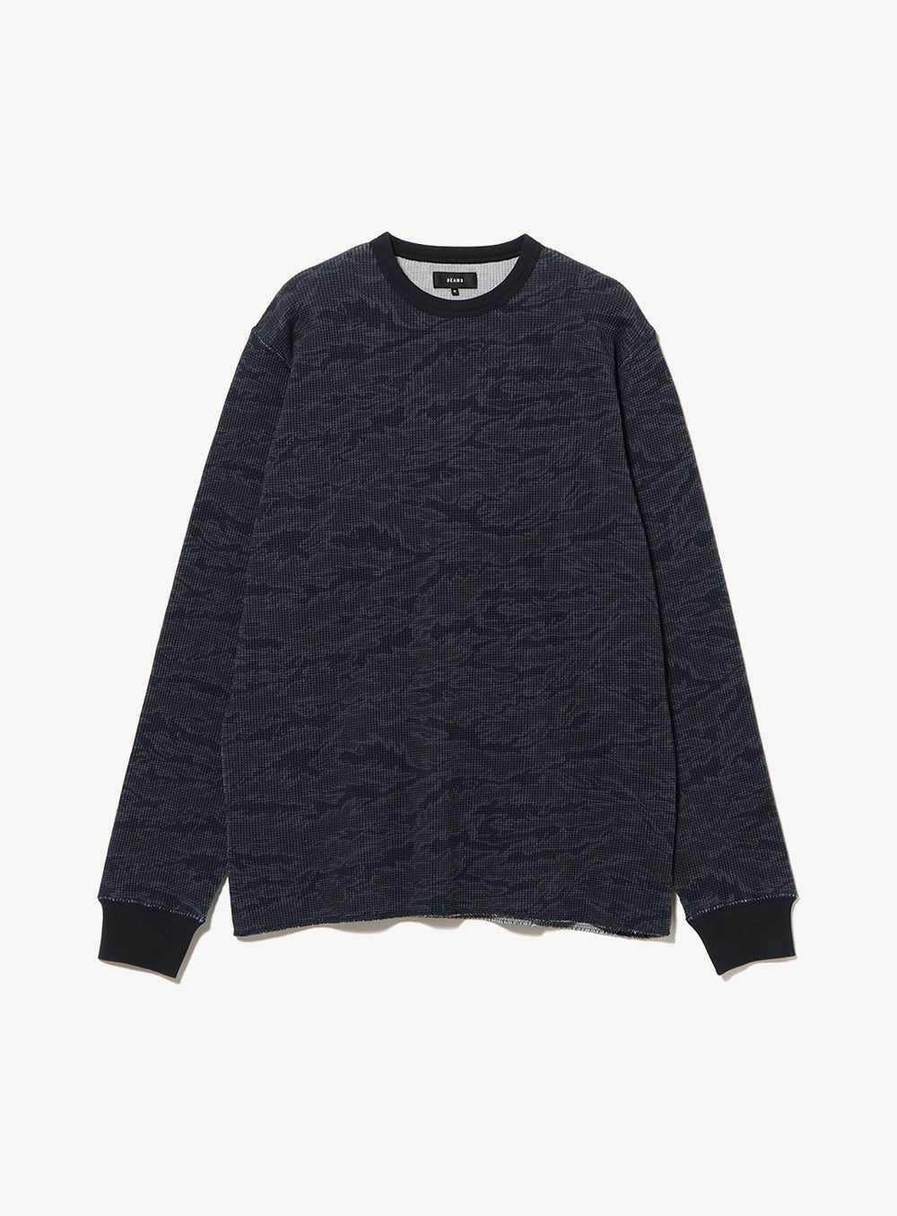 Camo Print Thermal Crew Neck