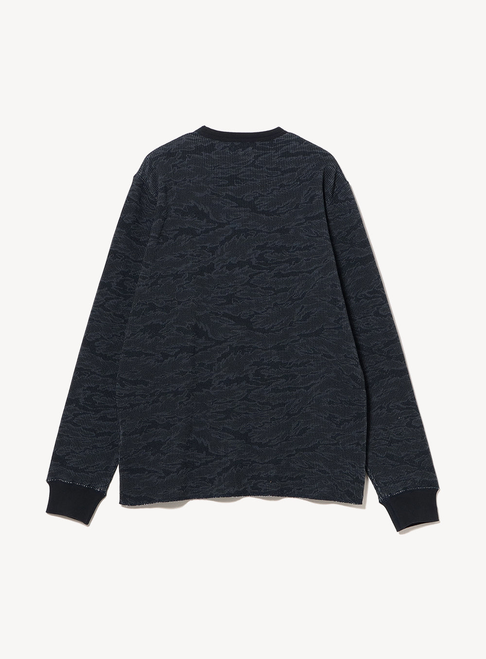 Camo Print Thermal Crew Neck