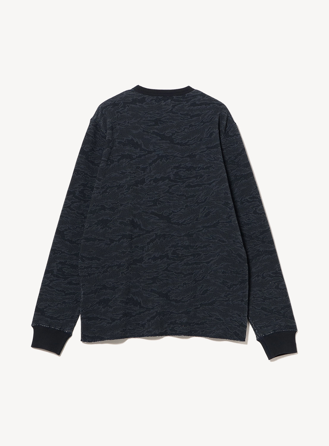 Camo Print Thermal Crew Neck