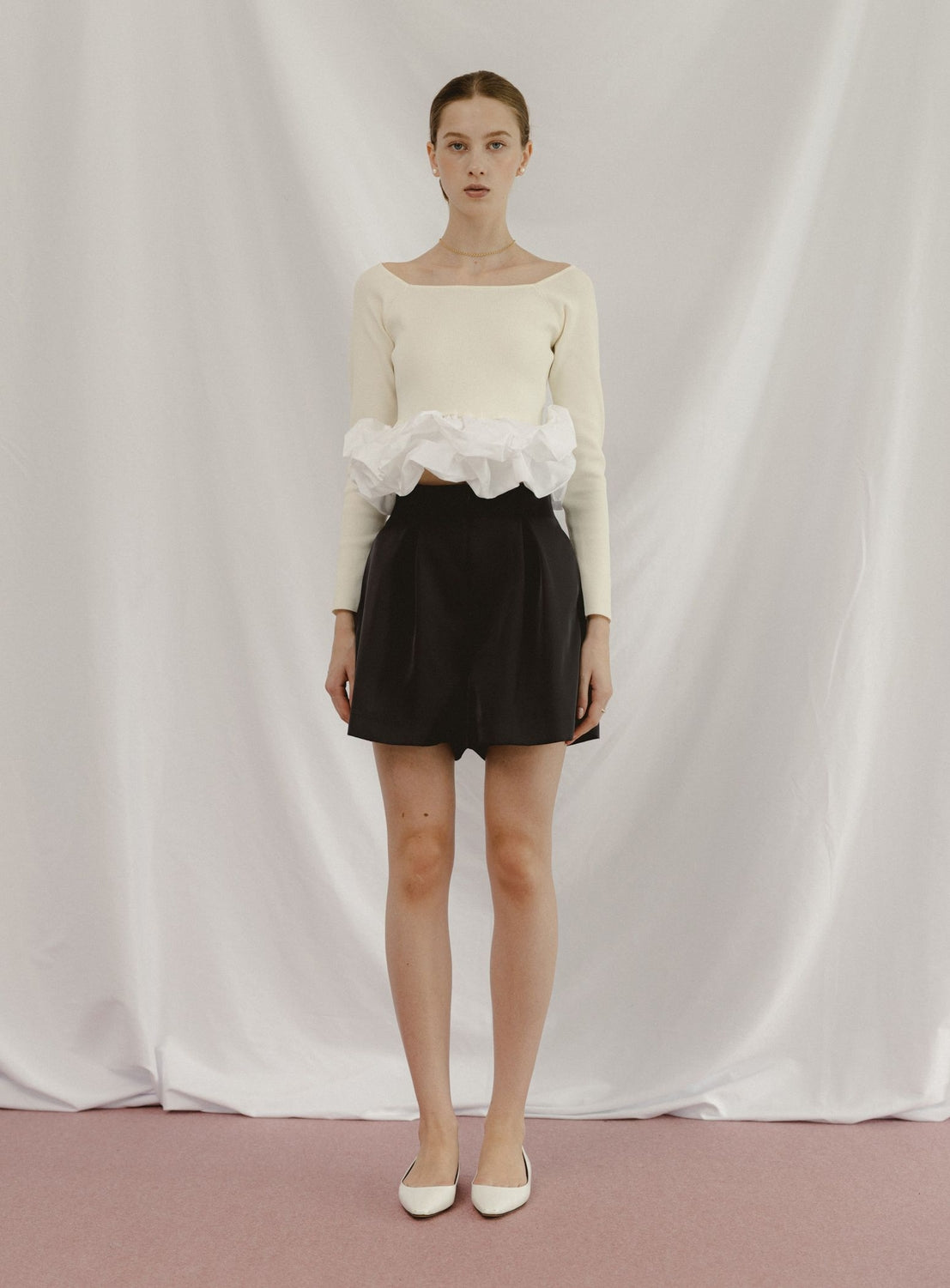 BEAMS SALON / เสื้อถักพัฟฟี่ 2WAY