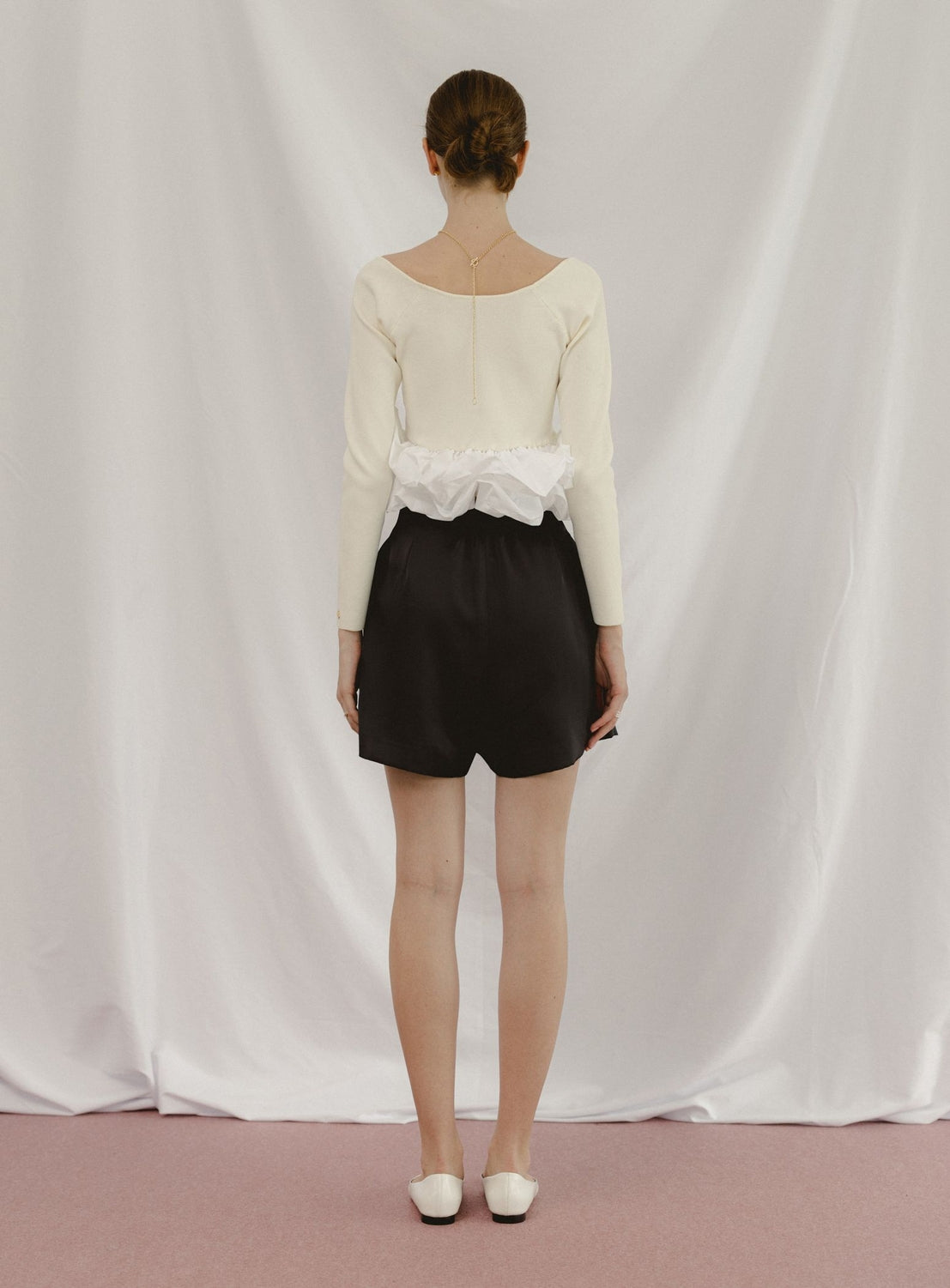 BEAMS SALON / เสื้อถักพัฟฟี่ 2WAY