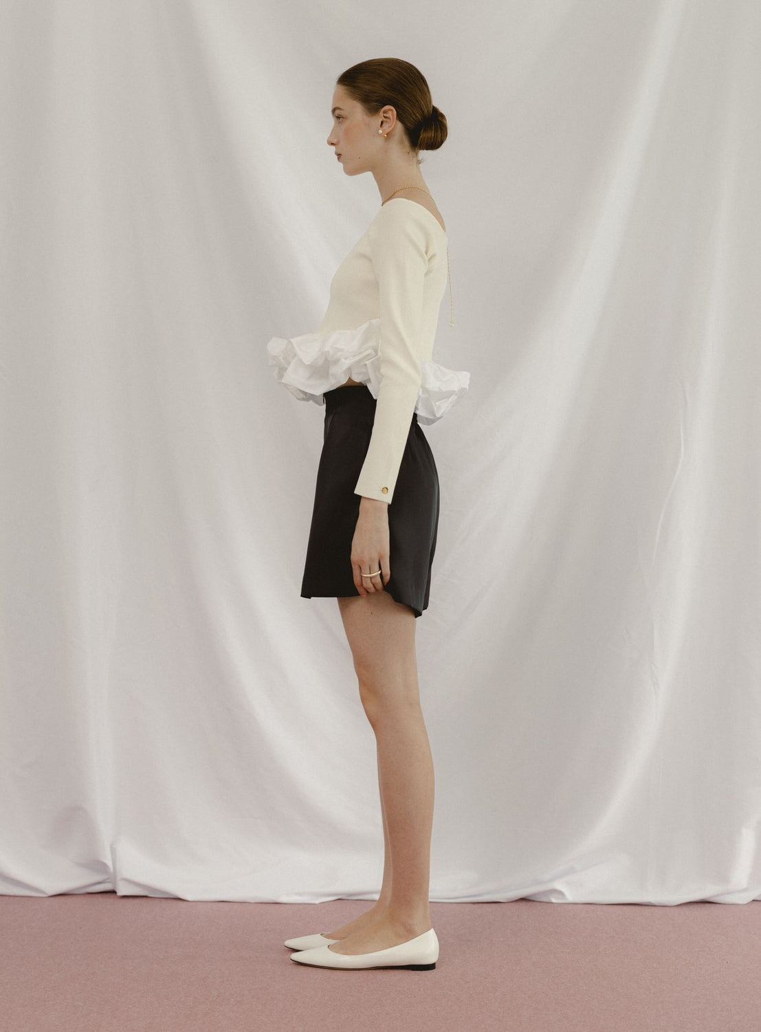 BEAMS SALON / เสื้อถักพัฟฟี่ 2WAY
