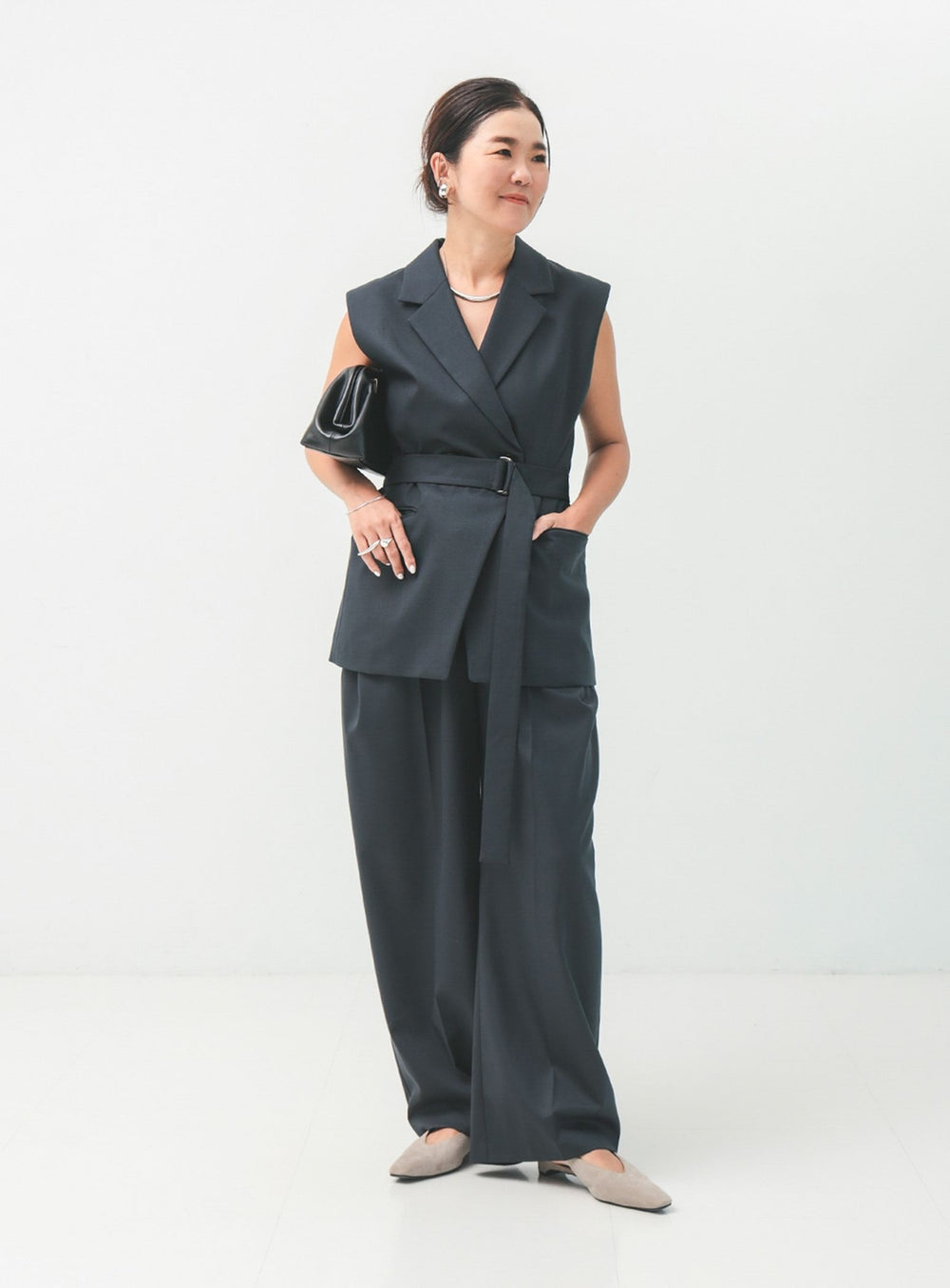 Editor Taeko Higashihara x Demi-Luxe BEAMS / Washable Wool Vest
