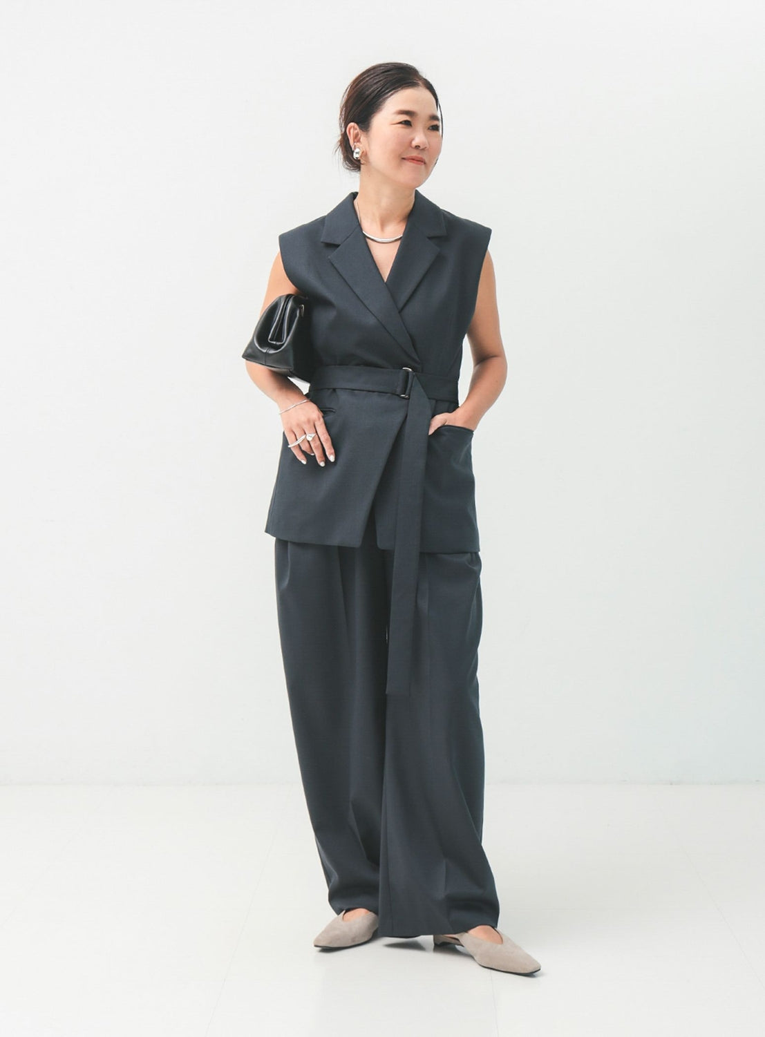 Editor Taeko Higashihara x Demi-Luxe BEAMS / Washable Wool Vest