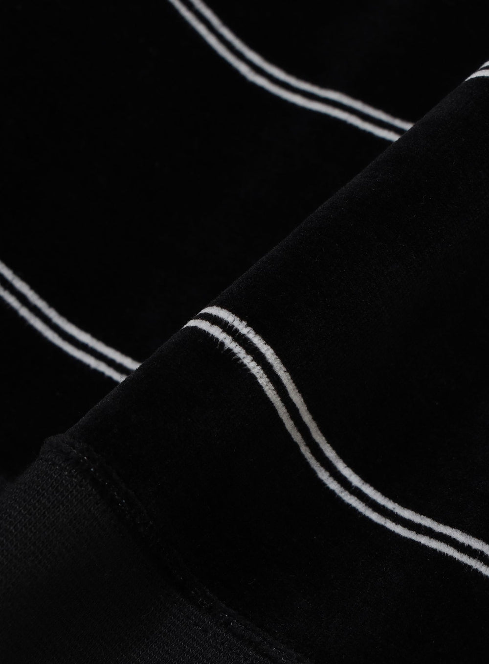 Velour Striped Polo Shirt
