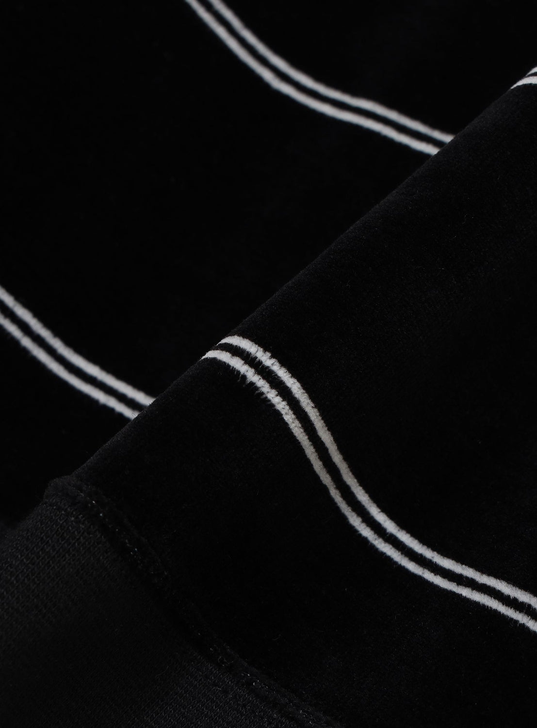 Velour Striped Polo Shirt