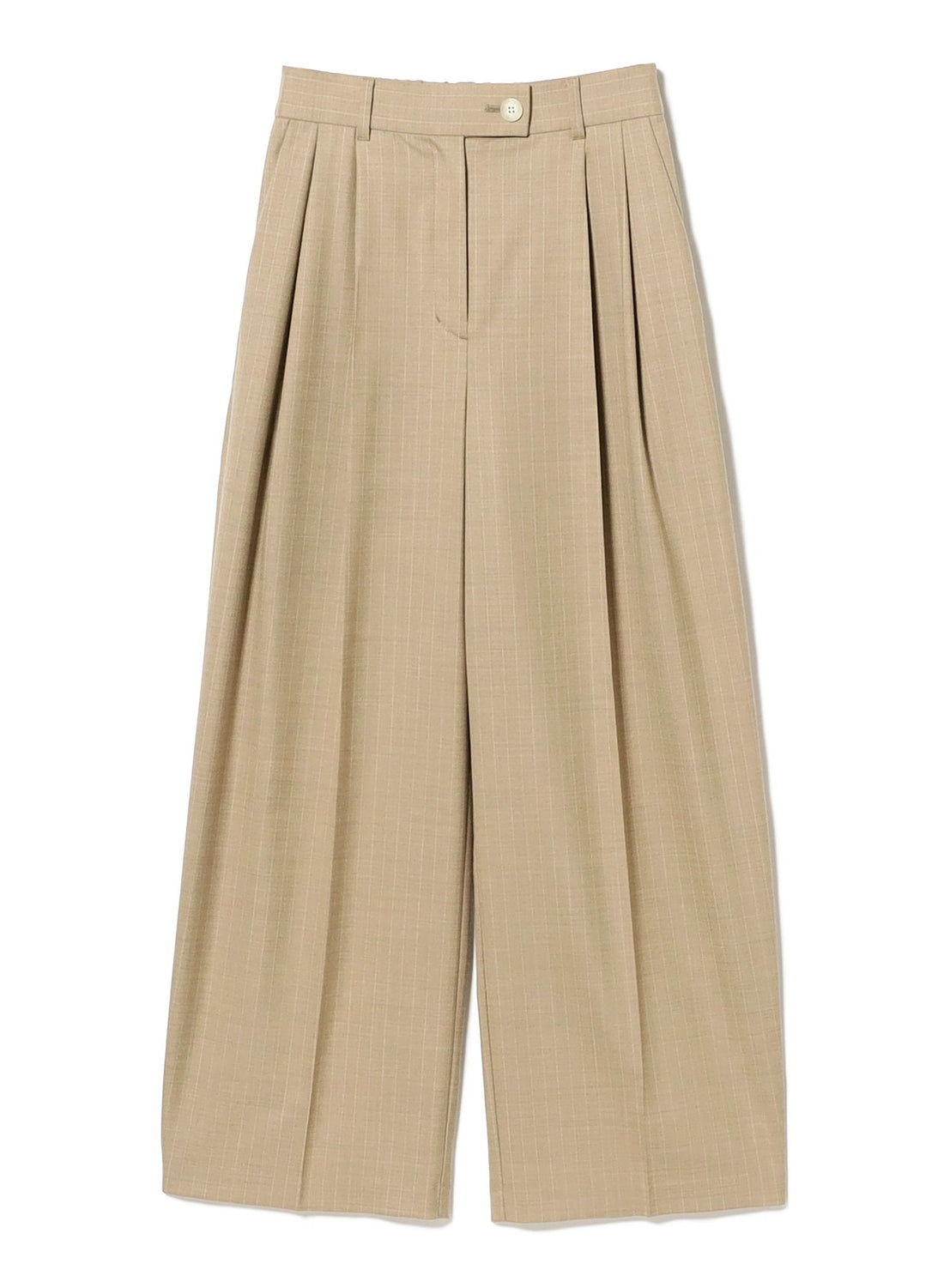 บรรณาธิการ Taeko Higashihara × Demi-Luxe BEAMS / กางเกงทรงบาเรลผ้าขนสัตว์ซักได้