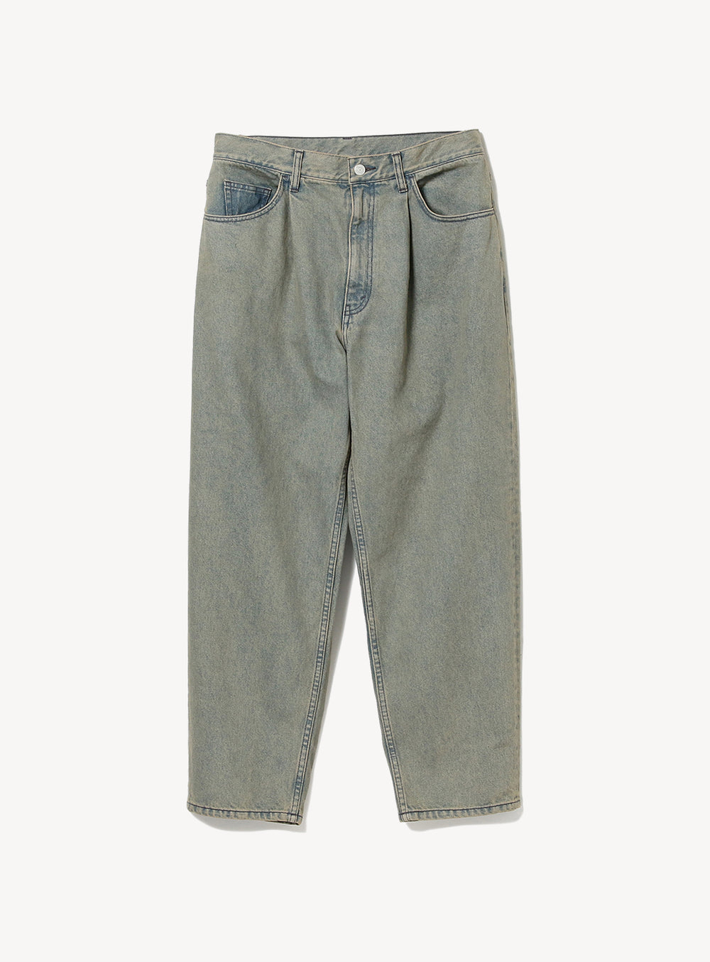 Wide Tapered Denim Pants